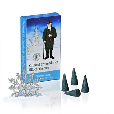 Abbildung von Original Crottendorfer Räucherkerzen Duft: Wintertraum Menge: 24 Stück Größe: M Made in Germany
