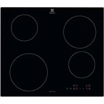 Abbildung von Electrolux Serie 300 Induktionskochfeld mit 4 Brennern, EIB60424CK, SliderTouch Bedienung, 60 cm, 590 x 520 mm, Schwarz