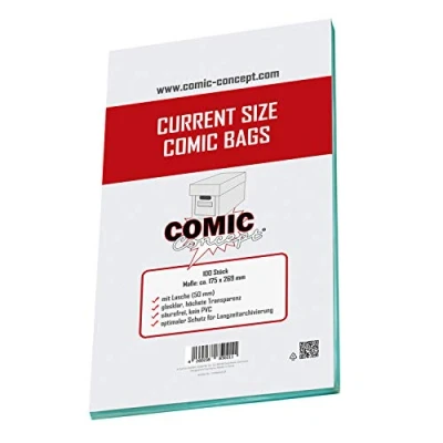Abbildung von Comic Concept Current Size Bags (175 x 269 mm) mit Lasche
