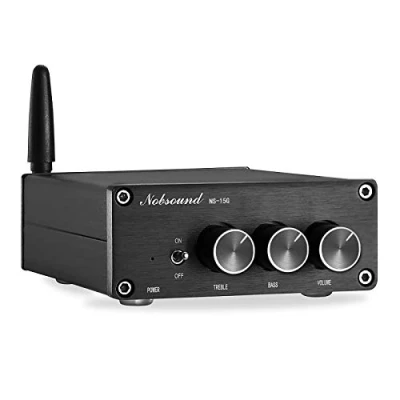 Abbildung von Nobsound Bluetooth Verstärker, Mini 200W (100Wx2) TPA3116 Amp Digital Amplifier, HiFi Stereo Class D Power Verstärker mit Netzteil (NS 15G)