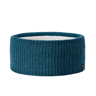 Abbildung von Enter the Complex® Stirnband für Damen und Herren aus 100% Merino Wolle, Winter Kopfband, weich stylish, Unisex, Petrol