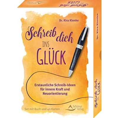 Abbildung von Schreib dich ins Glück Erstaunliche Ideen für innere Kraft und Neuorientierung: Set mit Buch 40 Karten