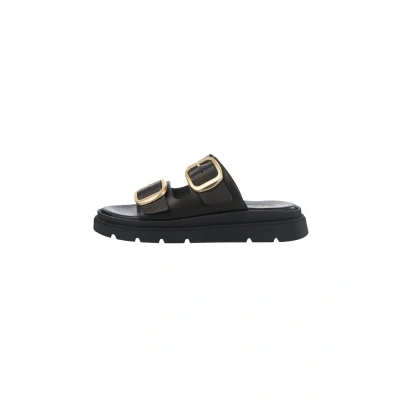 Abbildung von Tamaris Damen Klassische Ballerinas, Frauen Flats,Comfort Lining,TOUCHit Fußbett,Slip ons,klassisch elegant,Ballerinen,Black Leather,40 EU