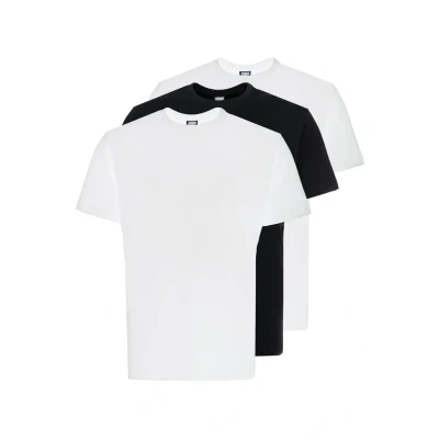 Abbildung von Urban Classics Basic TEE PLUS SIZE 3 PACK Tshirt basic, Herren, Größe: 3XL, White/white/black