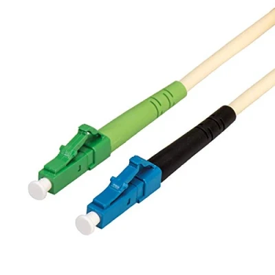 Abbildung von VALUE Glasfaserkabel 9/125µm, LC UPC/LC APC Stecker, simplex, elfenbeinfarben, 5 m