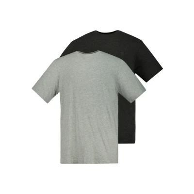 Abbildung von JP1880 Tshirt basic graumelange navy, Herren, Größe: 3XL, Grau melange navy