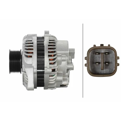 Abbildung von HELLA 8EL 011 712 351 Lichtmaschine 14V 90A HONDA: CIVIC 8 Hatchback
