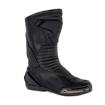 Abbildung von OZONE MOTO RS Motorradstiefel Herren und Damen Fersen, Knöchel Schienbein Protektoren Versteifte Schuhspitze Austauschbar Zehenschleifer Langer Reißverschluss