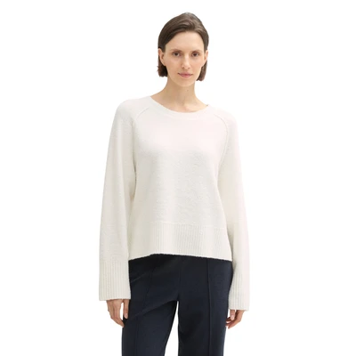 Abbildung von TOM Tailor Basic Rollkragen Strickpullover, Damen, Größe: XL, Whisper white