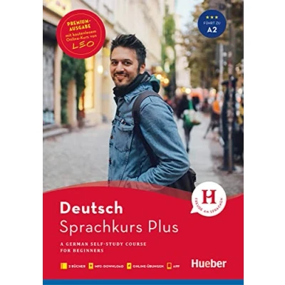 Abbildung von Hueber Sprachkurs Plus Deutsch A1/A2 Premiumausgabe: A German Self Study Course for Beginners / Buch mit Audios und Videos online, Begleitbuch, Online Übungen LEO Onlinekurs