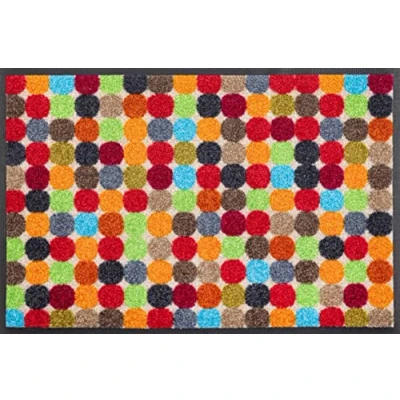 Abbildung von wash+dry Fußmatte, Mikado Dots 40x60cm Mehrfarbig, innen und außen, waschbar