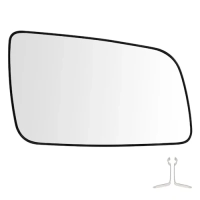 Abbildung von SENZEAL Spiegelglas Rechts Beifahrerseite Beheizbar mit Trägerplatte für Opel Astra G 1998 2009 6428740 Außenspiegel Glas Ersatz (Rechts)