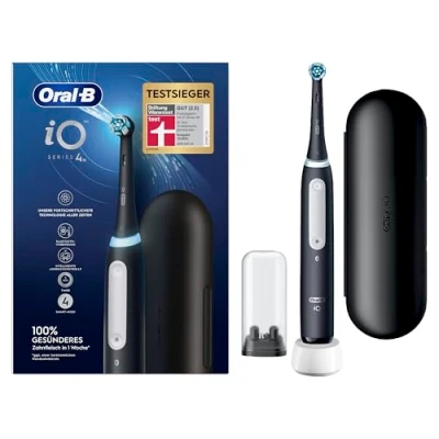 Abbildung von Oral B Elektrische Zahnbürste »iO 4«, 1 St. Aufsteckbürsten, mit Magnet Technologie, 4 Putzmodi, Reiseetui