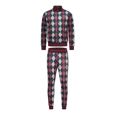 Abbildung von Lonsdale SET Trainingsanzug, Herren, Größe: 3XL, Red dark navy ecru