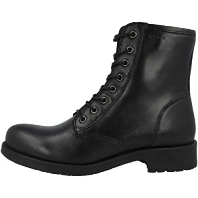 Abbildung von Geox Schnürstiefelette, Damen, Größe: 39, Schwarz Schuhe