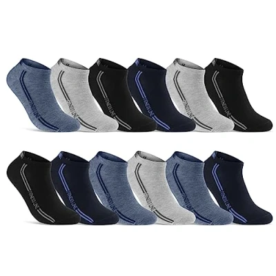 Abbildung von 8 12 20 Paar Sneaker Socken Herren Mehrfarbig Baumwolle 16777 WP (12 43 46)