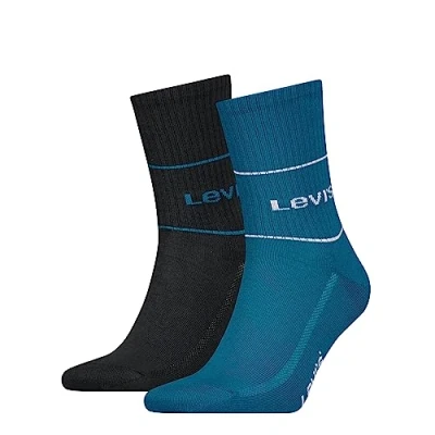 Abbildung von Levi&#039;s Unisex Short Sock, Ocean Depths, 35/38 (2er Pack)