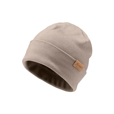 Abbildung von Sterntaler Beanie aus feiner Strickware Unisex Baby und Kinder Mütze mit Umschlag Übergangsmütze einfarbig Sand, 43