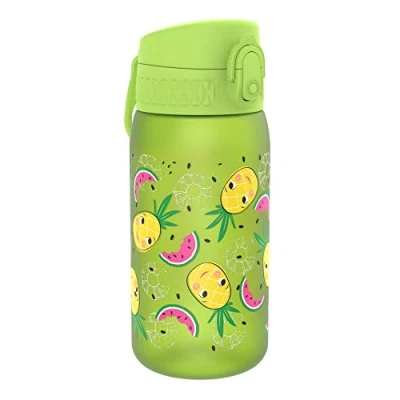 Abbildung von Ion8 Wasserflasche für Kinder, auslaufsicher, BPA frei, Ananas, 350 ml