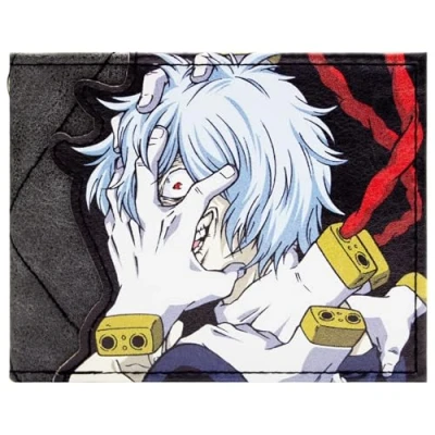 Abbildung von My Hero Academia Tomura Shigaraki League of Villains Tenko Geldbörse/Geldbeutel Bi Fold Ausweis &amp; Kartenhalter, Mehrfarbig