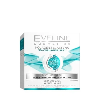 Abbildung von Eveline Cosmetics Fortgeschrittene Anti Falten Creme für reife Haut Tag &amp; Nacht angereichert mit Kollagen Elastin 50ml