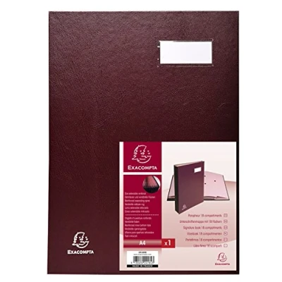 Abbildung von Exacompta Réf. 340012E Paquet 100 chemises semi rigides SUPER 160 g/m2 aux couleurs pastel certifiées PEFC™ dimensions 24 x 32 cm pour formart A4 couleur rouge