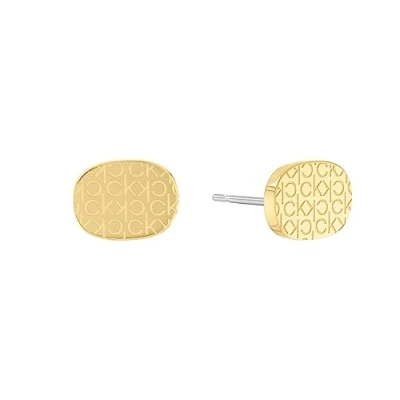 Abbildung von Calvin Klein Ohrstecker für Damen Kollektion CK ICONIC FOR HER Gelbgold 35000400