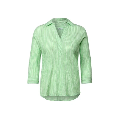 Abbildung von Cecil Gestreifte Bluse, Damen, Größe: Small, Grün