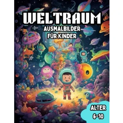 Abbildung von Weltraum Malbuch für Kinder von 6 10 Jahren: Weltall Abenteuer, Raumschiffe, Planeten, Astronauten: Abenteurer zwischen und Jahren mit vielen Motiven zum ausmalen