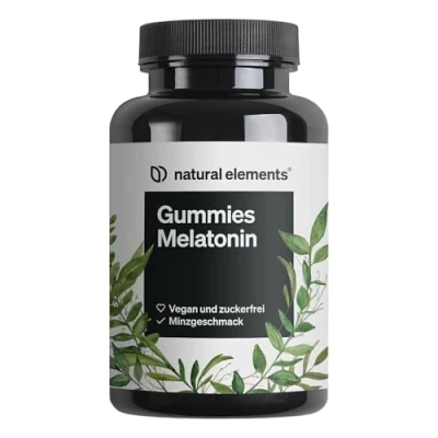 Abbildung von Melatonin Gummies 0,5mg Schlafhormon 90 mit Vitamin B6 &amp; Minzgeschmack vegan laborgeprüft