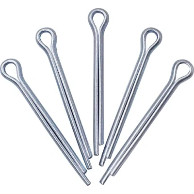 Abbildung von SKIR&#039;CO (40 Stück) Splinte aus verzinktem Stahl 4 x 32 mm, Splinte, DIN 94, Metallsplinte
