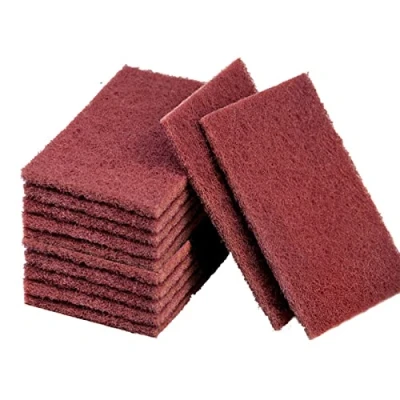 Abbildung von Amacoam Scheuerschwamm Nylon Carborundum Scheuertuch Kratzfrei Putztuch Durable Heavy Duty Scour Pad Allzweck Scrub Schwamm Scratch Topf Scrubber Pads Reinigungsschwamm 10 Stück
