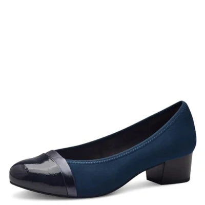 Abbildung von Jana Damen Pumps Kleiner Absatz Vegan, Blau (Navy), 37 EU