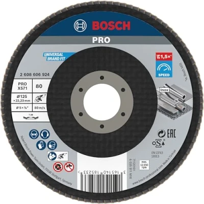 Abbildung von BOSCH 2 608 606 924 Schleifscheibe, Winkelschleifer 125mm