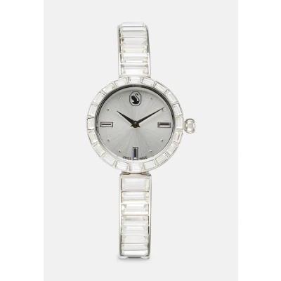 Abbildung von Swarovski Matrix Bangle Uhr silvercoloured, Damen, Größe: One Size, Silver coloured