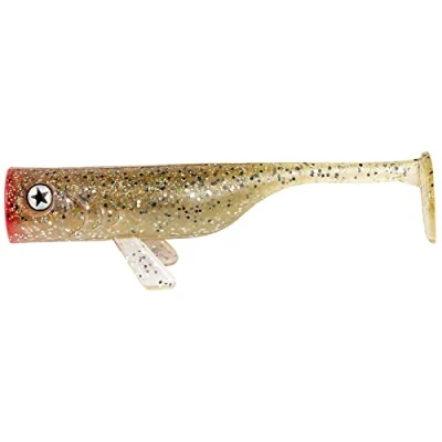 Abbildung von LMAB Drunk Bait 8, 12, 16 &amp; 20 cm Gummifisch Angelköder Gummiköder für: Zander, Barsch Hecht Zanderköder Barschköder Hechtköder (Champagner Steffi, 8 cm)