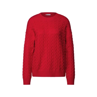 Abbildung von Street One Strickpullover, Damen, Größe: 44, Rot