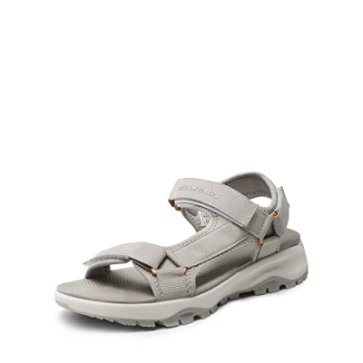 Abbildung von DREAM PAIRS Damen Sandalen Sport Outdoor Sandale Wandern Trekking Flach Sommerschuhe Leicht Leichter Kaffee 39 (EUR) SDSA2320W E