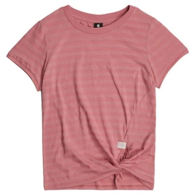Abbildung von G Star Regular Knotted Tshirt print, Damen, Größe: Large, Deep ginger