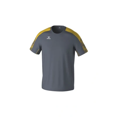 Abbildung von Erima Herren EVO Star leichtes T Shirt (1082405), Slate Grey/gelb, L