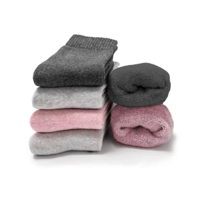 Abbildung von Occulto Damen Warme Thermosocken 6er Pack (Modell: Smilla) Pink Grau 35 38