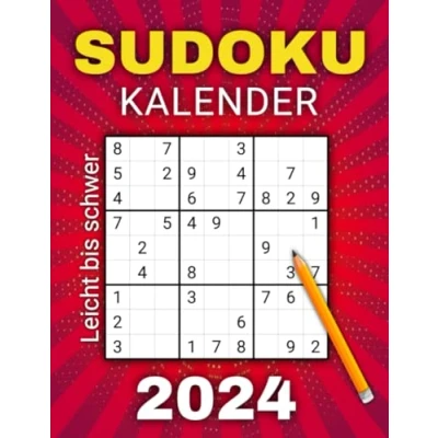 Abbildung von Sudoku Kalender 2024: Tägliche Rätselvielfalt für Erwachsene und Senioren mit 366 Sudokus von Leicht bis Schwer Alle Lösungen inklusive