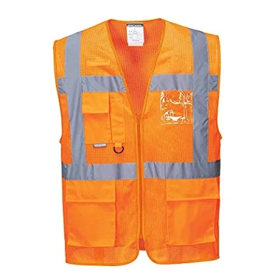Abbildung von Portwest ATHEN MESH AIR EXEKUTIV WESTE, Größe: L, Farbe: Orange, C376ORRL