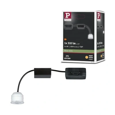 Abbildung von Paulmann 94306 Nova Mini LED Einbauleuchte Coin rund 1x4W Deckeneinbaustrahler Klar Einbaulampe Warmweiß 2700K