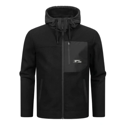 Abbildung von Ragwear Brodney Fleecejacke, Herren, Größe: Small, Black