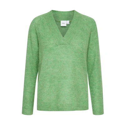 Abbildung von ICHI Kamara Strickpullover, Damen, Größe: Medium, Kelly green