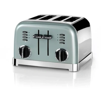 Abbildung von Cuisinart 4 Scheiben Toaster Breite Schlitze, ideal für dickes Brot und Bagels 6 Bräunungsstufen plus Abtauung Schlitze,High Lift Hebel Passender Wasserkocher erhältlich Pistaziengrün