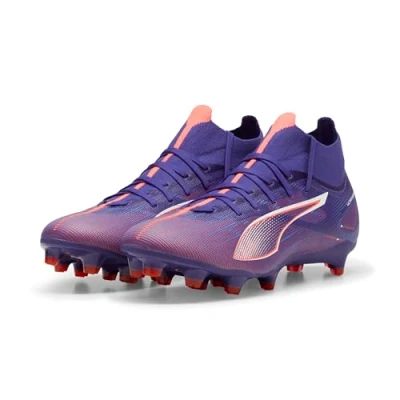 Abbildung von Puma Ultra 5 Match Laceless FG/AG Fußballschuh Nocken, Damen, Größe: 39, Lapis lazuli/white/sunset glow Schuhe