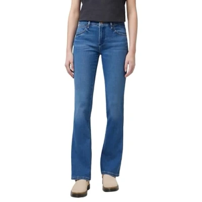 Abbildung von Wrangler Damen Bootcut Jeans, Camellia, 32W / 30L