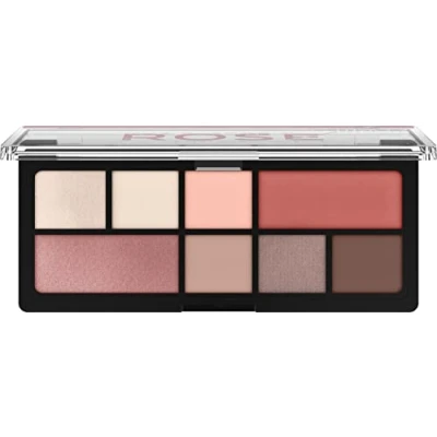 Abbildung von Catrice The Electric Rose Eyeshadow Palette, Lidschatten, Pink, 8 Pink Töne, schimmernd, metallisch, matt, vegan, ohne Mikroplastikpartikel, Parfüm, ölfrei, 1er Pack (9g)